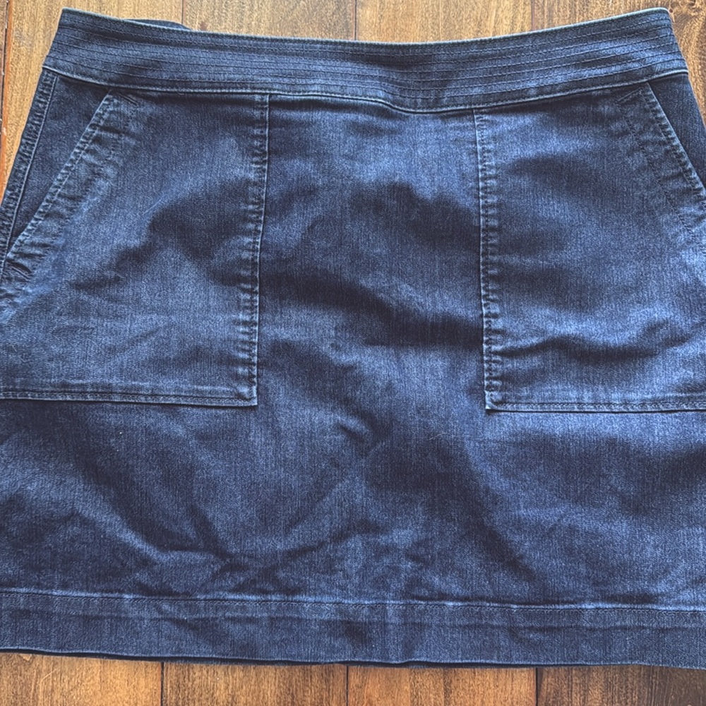 LOFT Dark Blue Denim Skirt